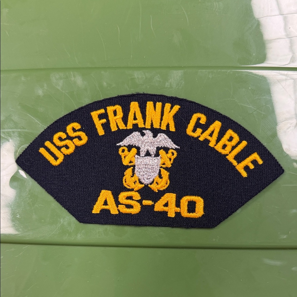 USS Frank Cable AS-40 embroidered naval Patch